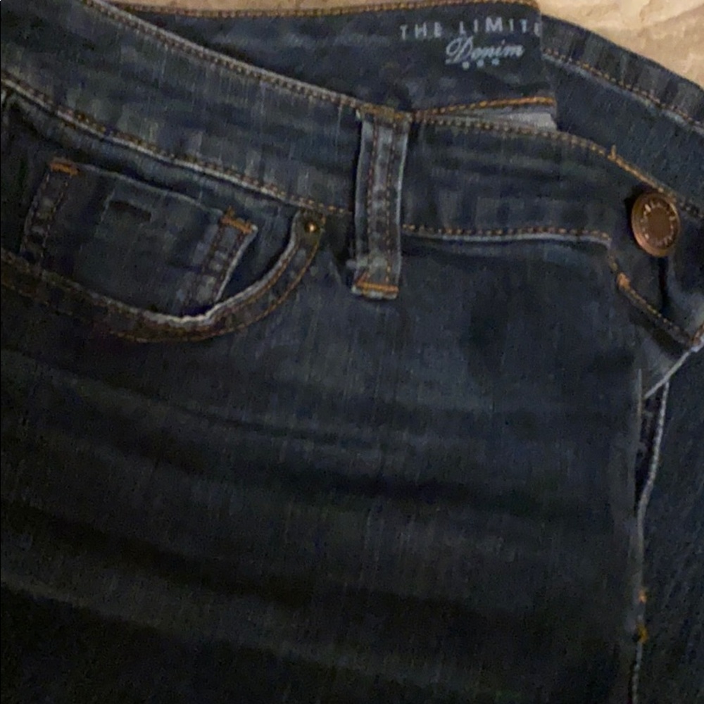 Dark bootcut denim jeans